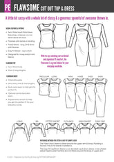 Flawsome | Cut Out Top & Dress PDF Sewing Pattern